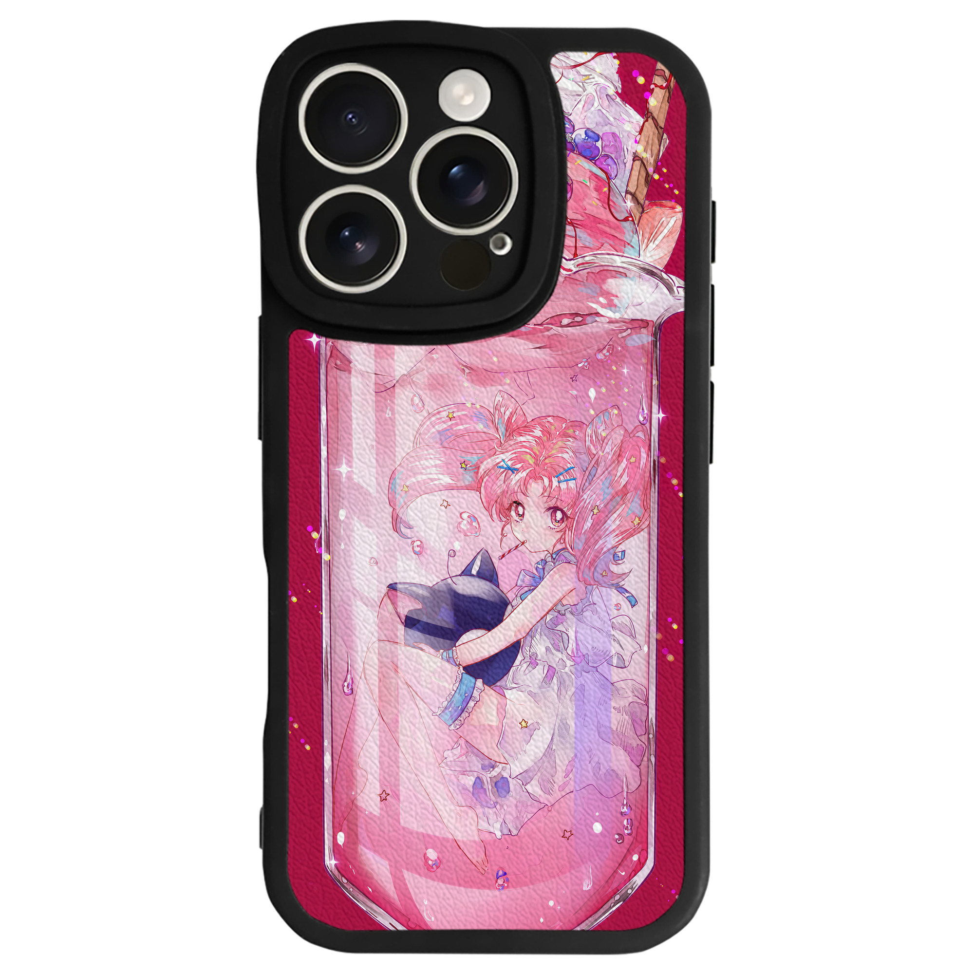 （画像用） 美少女戦士セーラームーン Sailor Moon 【iPhone 16シリーズ対応】シリコンスマホケース（レザー調） 材質：シリコン